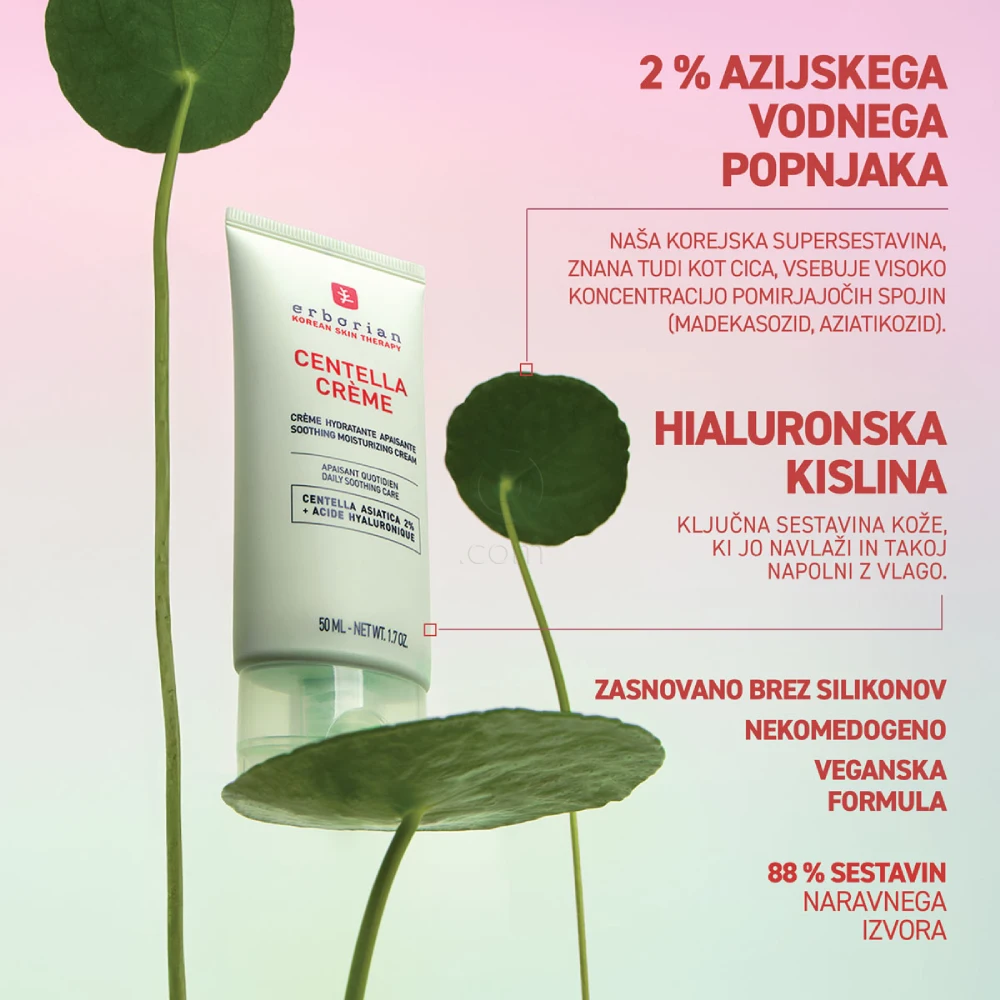 Erborian Centella, vlažilna krema za obraz (50 ml)